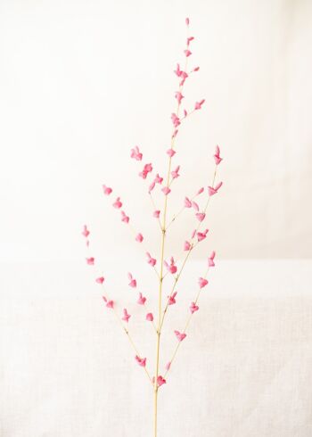 Fleurs artificielles - Tige Fleur de Farine cerise X1 1