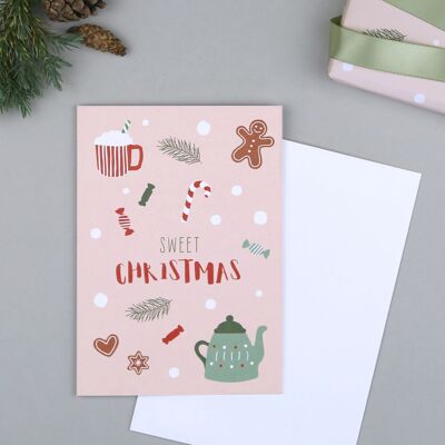 Weihnachtskarte Lebkuchen Olaf
