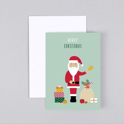 Carte de Noël Père Noël Walter
