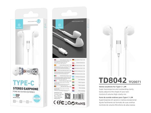 Auriculares USB C para Samsung Galaxy S23 S22 Ultra S21 FE S20 A53 A54  Auriculares con