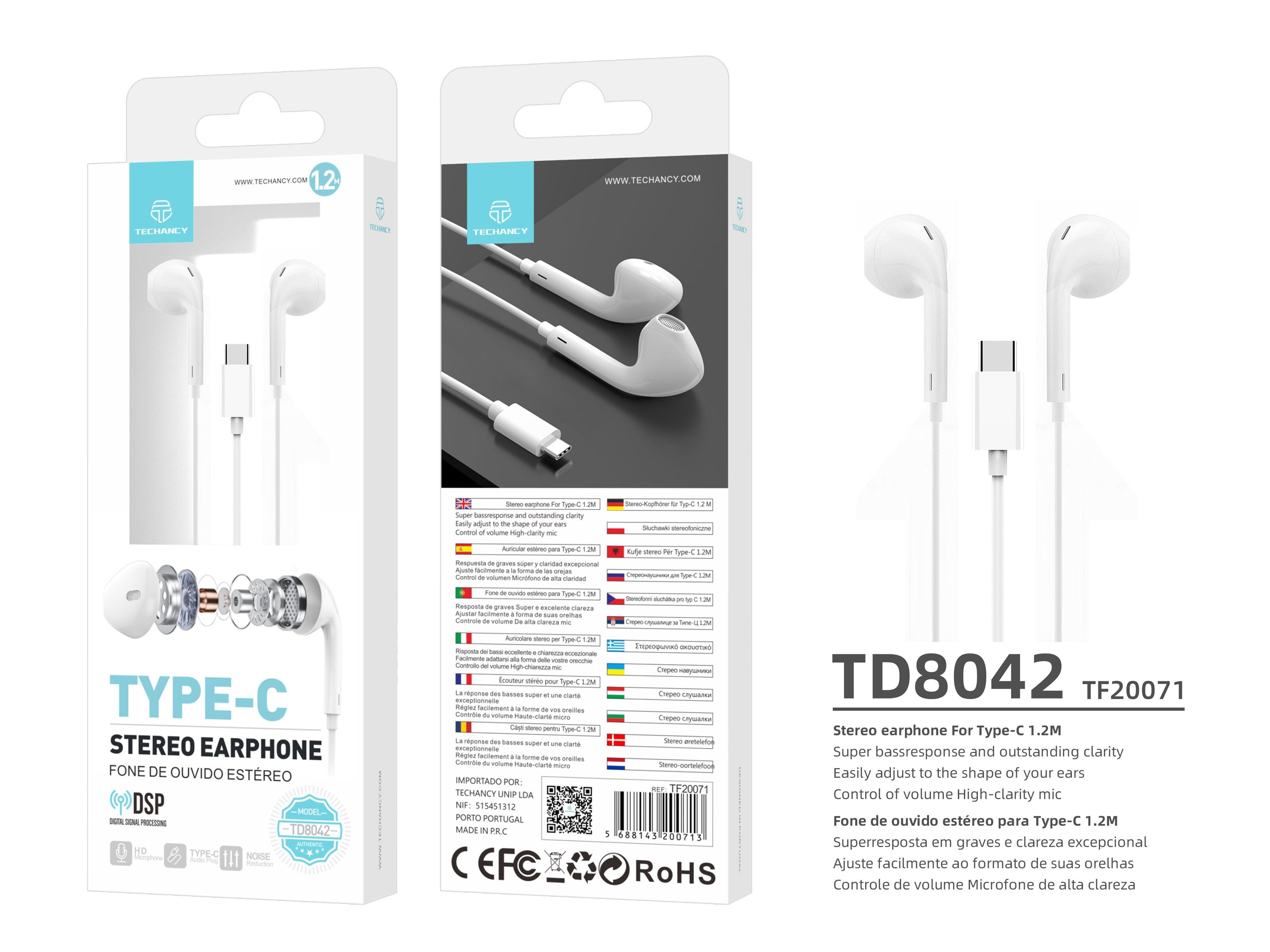 Écouteurs USB C pour iPhone 15 Samsung A54 A53 A34 A33 S23 FE