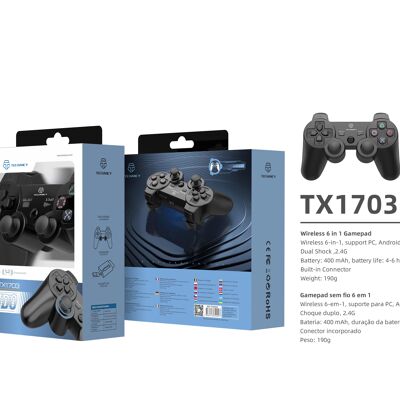 TECHANCY Dual Shock Wireless Controller Compatiblewith PS1/2
