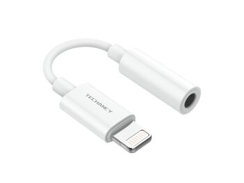 Adaptateur pour écouteurs TECHANCY iPhone Lightning vers 3,5 mm 1