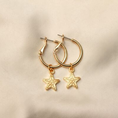 Boucles d'oreilles Léna ☆ étoile or
