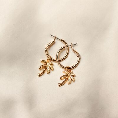 Yara earrings ♡ palmtree gold