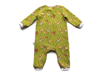 Salopette en jersey de coton biologique Sleeping Animals 2