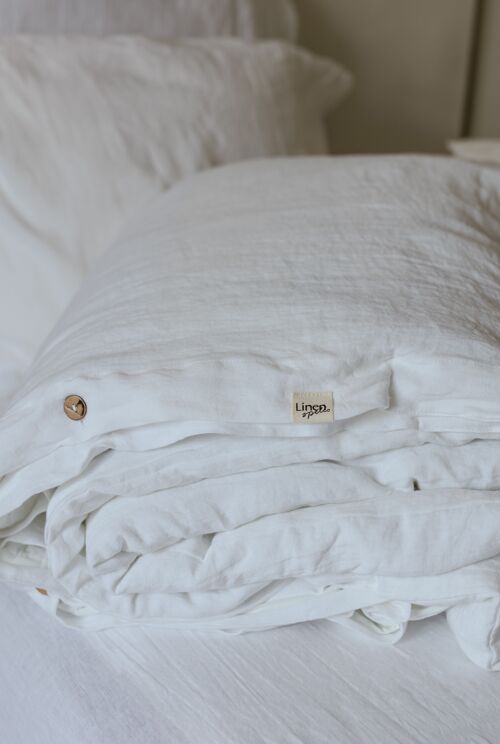 White Linen Duvet Cover