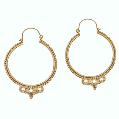 New Trending IndianVintage Antique Brass Hoop Earrings