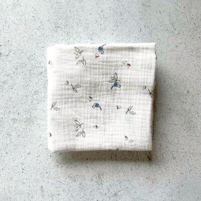 Éponge lavable en jute et tissu nid d'abeille Julie - Maison Durable