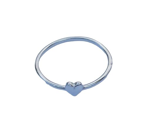 Heart Shaped 925 Sterling Silver Handmade  Ring