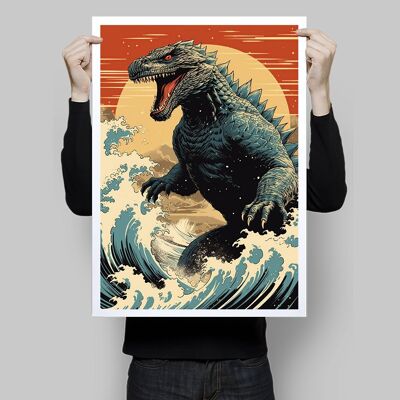 Cartel de Godzilla du Japon