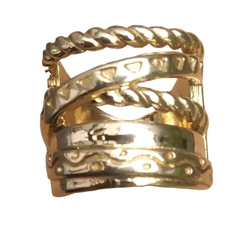 Beautiful Brass Unisex Spiral Ring