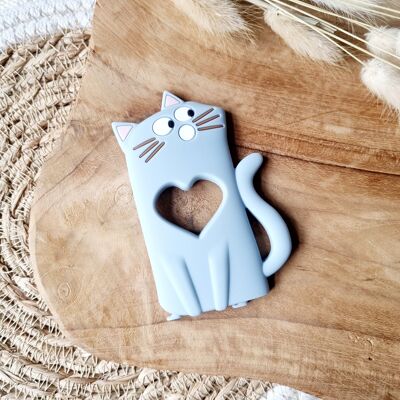 Teether Cat - Blue