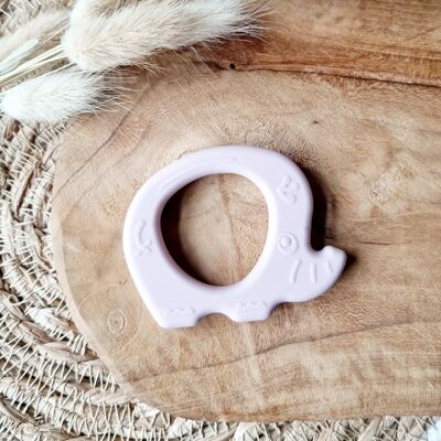 Teether Elephant - Soft Pink