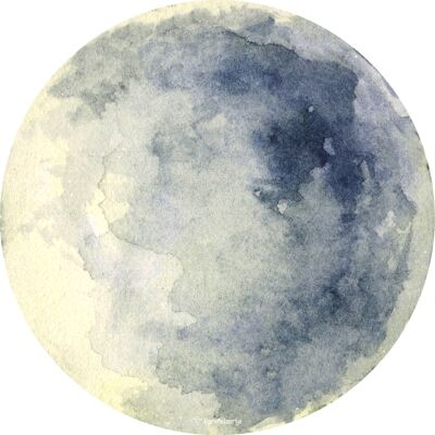 Wandaufkleber ⌀50cm - Mond