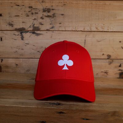 CASQUETTE ROUGE ♧ BLANC