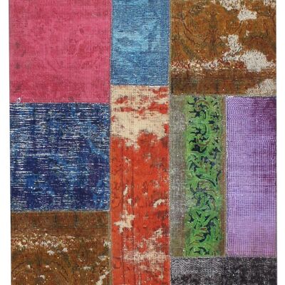 Handwoven Fine Carpet Patchwork-52054