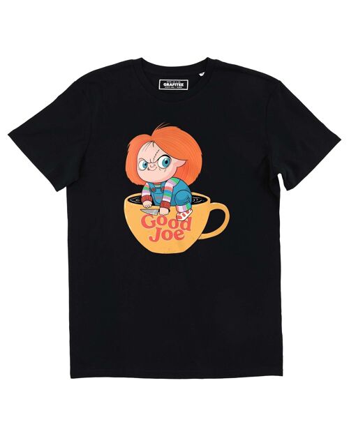 T-shirt graphique café Coffee Maniac noir unisexe