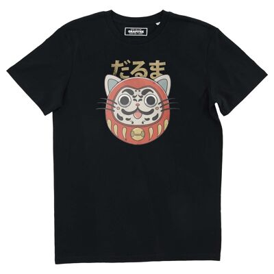 Daruma Neko T-Shirt – T-Shirt mit Tiergrafik