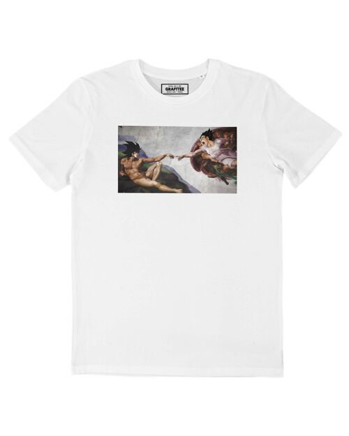 T-shirt manga - DBZ God - blanc unisexe