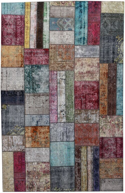 Handwoven Fine Carpet Patchwork-53921