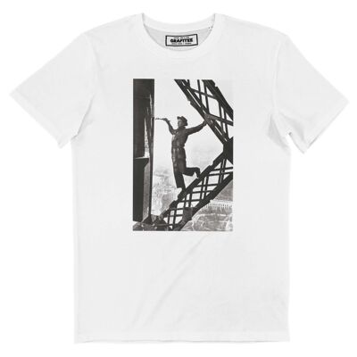 T-Shirt „Der Arbeiter des Eiffelturms“ – T-Shirt mit Foto von Paris
