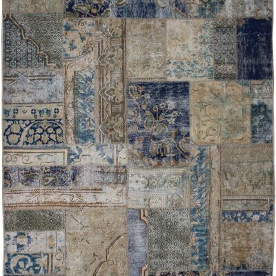 Alfombra fina tejida a mano Patchwork-72331