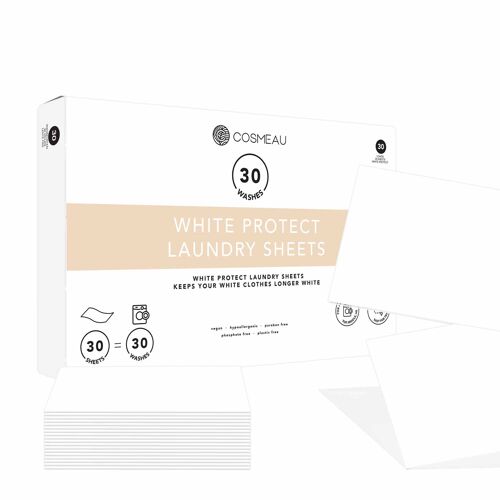 Cosmeau White Protect Laundry Sheets