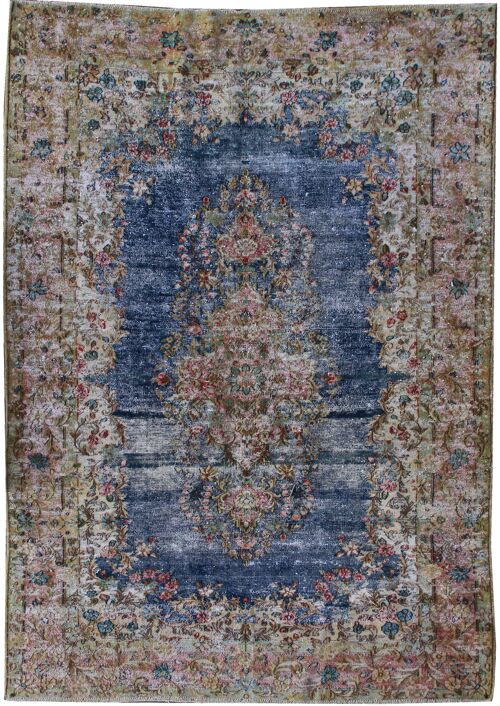 Handknotted Fine Vintage Carpet-73200