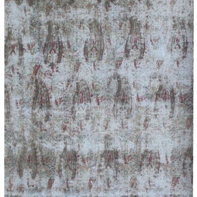 Handknotted Fine Vintage Carpet-73218