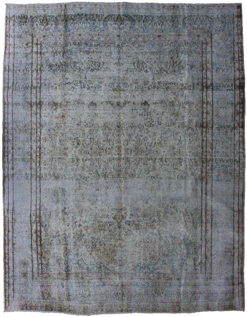 Handknotted Fine Vintage Carpet-73715