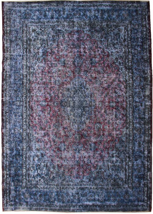 Handknotted Fine Vintage Carpet-73717