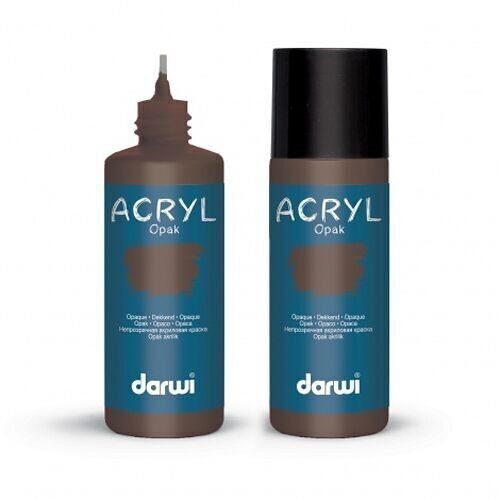 Darwi Acrilico Opaco [80 ml] MARRONE SCURO