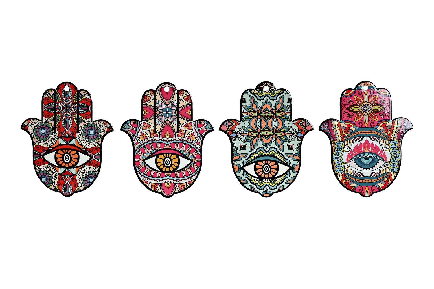 DOLOMITE PLACEMAT 18X22.5X0.8 HAMSA 4 ASSORTED. PC202857