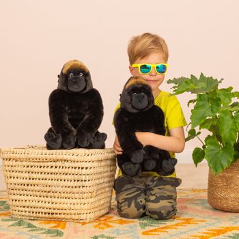 Gorille de montagne assis 35 cm - peluche - peluche 8