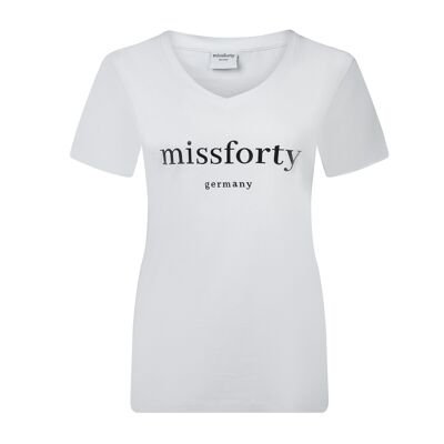 Damen T-Shirt Basic Jersey weiß - Geschenk zum 40. Geburtstag