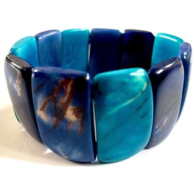 Tagua | Bracelet Curseur Bleu