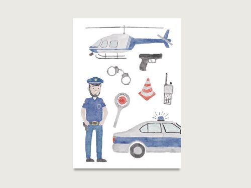Postkarten "Polizei"