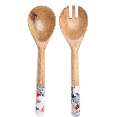 SET UTENSILI 2 MANICI 7X2X28 FIORI SMALTATI PC201843