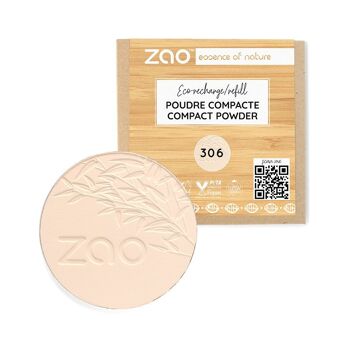 ZAO Recharge Poudre compacte * bio, vegan & rechargeable 12