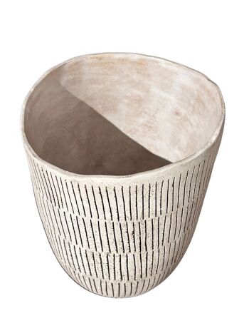 Vase en céramique de travail en ligne fait à la main 2