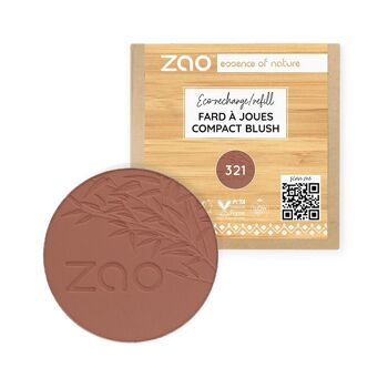 ZAO Recharge Blush Compact* bio, vegan & rechargeable 2