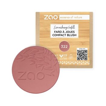 ZAO Recharge Blush Compact* bio, vegan & rechargeable 4
