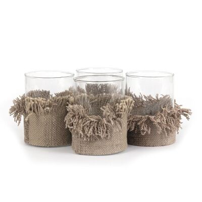 The Oh My Gee Candle Holder - Concrete Velvet - M