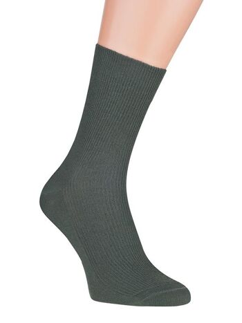 Chaussettes Côtelées Sans Pression ONAIE - 45-47 - Vert Forêt