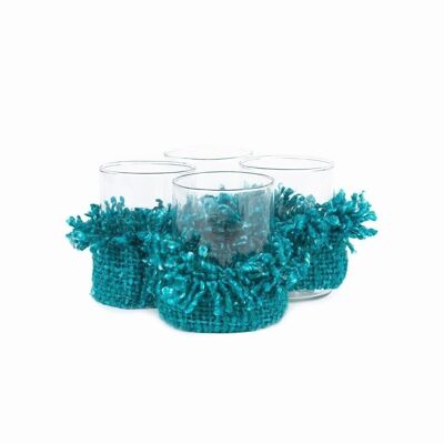 The Oh My Gee Candle Holder - Aqua - M