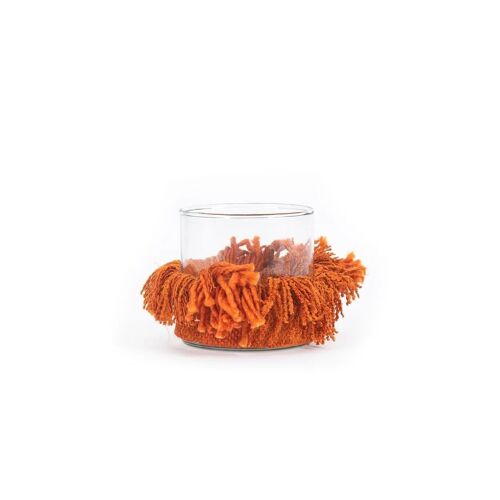 The Oh My Gee Candle Holder - Rust Velvet - S