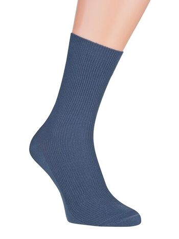 Chaussettes Côtelées Sans Pression ONAIE - 45-47 - Bleu Marine