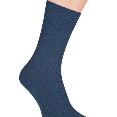 Chaussettes Côtelées Sans Pression ONAIE - 45-47 - Bleu Pétrole