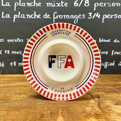 ASSIETTE TARTINABLE FFA en porcelaine